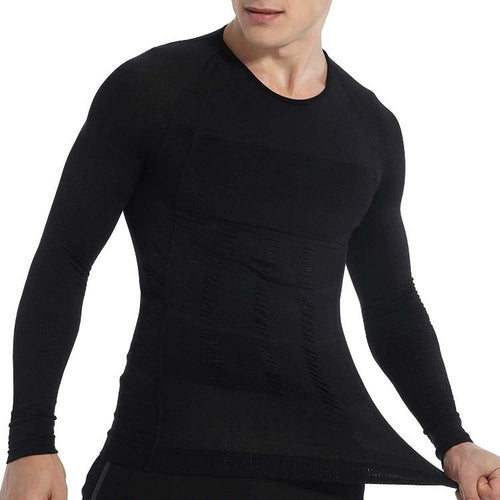 Camiseta Moldeadora Manga Larga - Shapewear para Hombre | Shapelyy