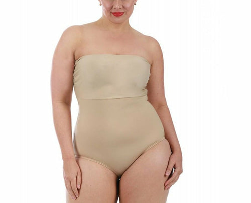 Plus Size InstantFigure Bandeau Brief Bodysuit Shapewear WBS012C